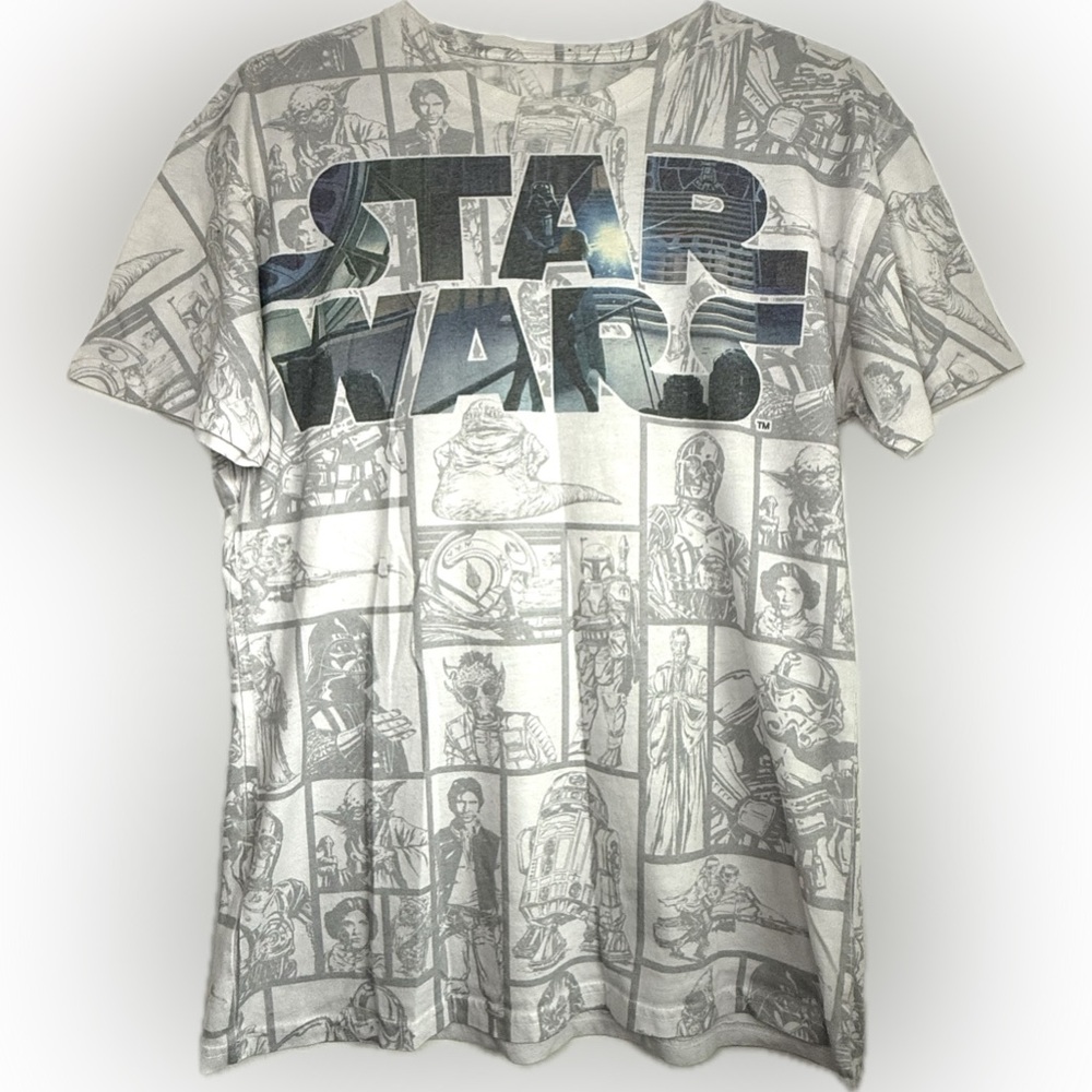Star Wars Comic Book Style Graphic Adult T-Shirt Size Medium
